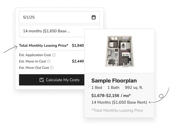 Fee transparency preview